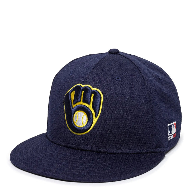 Outdoor Cap Milwaukee Brewers™ MLB® Replica Structured Solid Panel Hat MLB-400 Fan Gear MLB Milwaukee Brewers