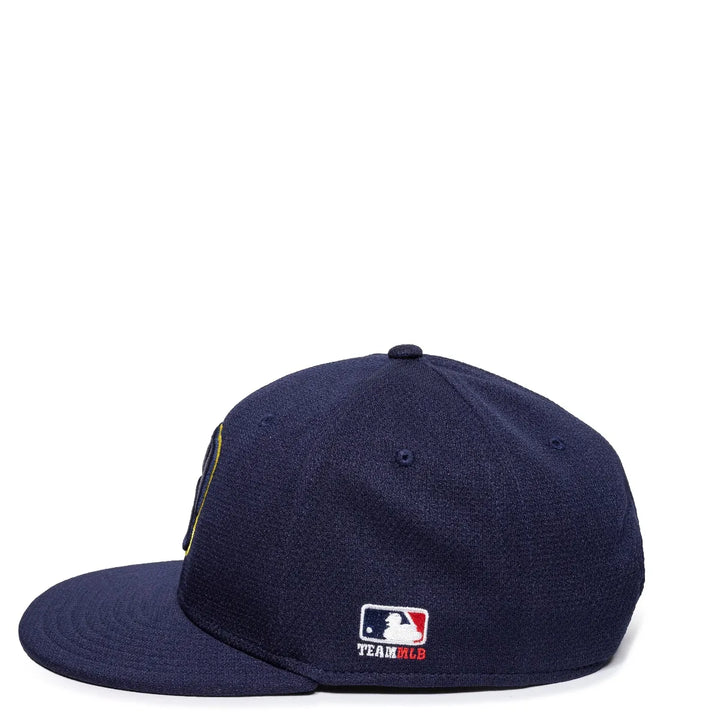 Outdoor Cap Milwaukee Brewers™ MLB® Replica Structured Solid Panel Hat MLB-400 Fan Gear MLB Milwaukee Brewers