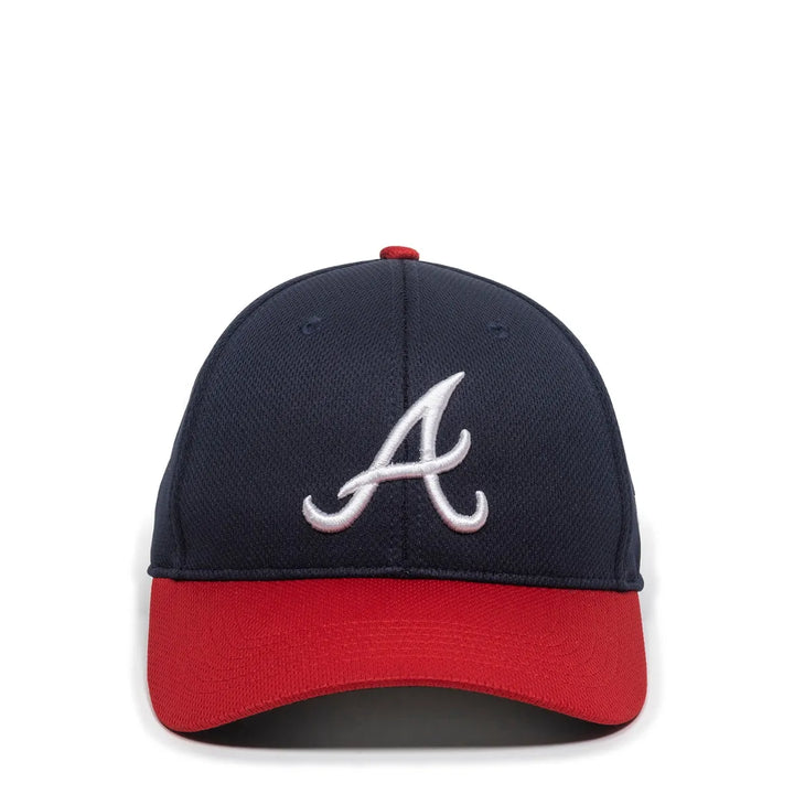 Outdoor Cap Atlanta Braves™ MLB® Replica Structured Solid Panel Hat MLB-350 Fan Gear MLB Atlanta Braves