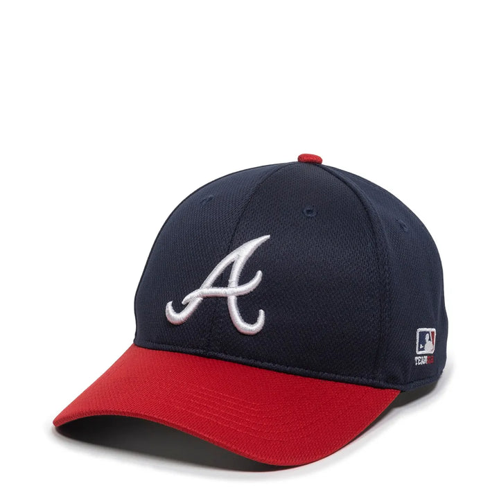 Outdoor Cap Atlanta Braves™ MLB® Replica Structured Solid Panel Hat MLB-350 Fan Gear MLB Atlanta Braves