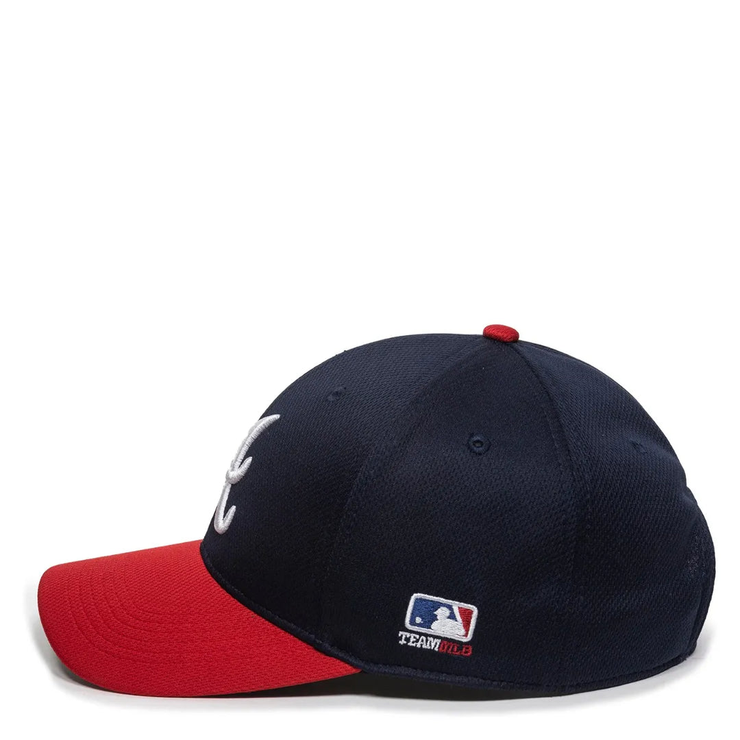 Outdoor Cap Atlanta Braves™ MLB® Replica Structured Solid Panel Hat MLB-350 Fan Gear MLB Atlanta Braves