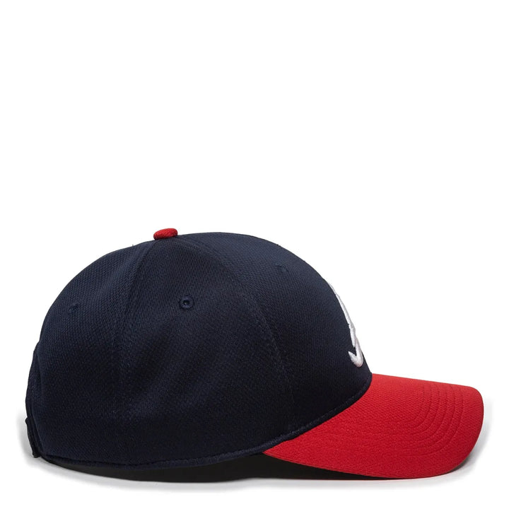 Outdoor Cap Atlanta Braves™ MLB® Replica Structured Solid Panel Hat MLB-350 Fan Gear MLB Atlanta Braves