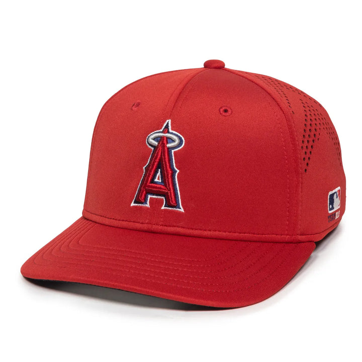 Outdoor Cap Los Angeles Angels™ Official MLB® Replica Structured Solid Panel Hat MLB-600 Fan Gear MLB Los Angeles Angels