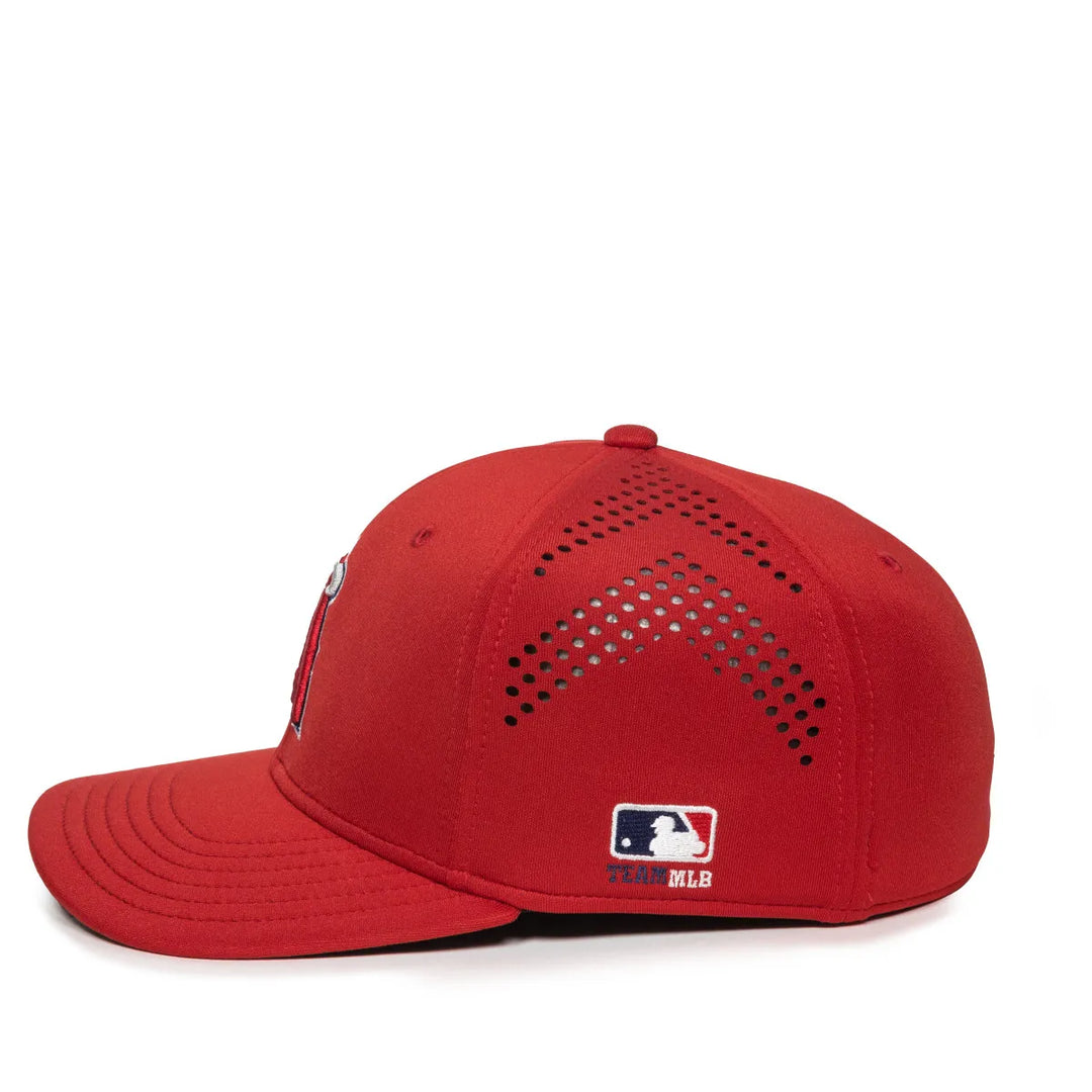 Outdoor Cap Los Angeles Angels™ Official MLB® Replica Structured Solid Panel Hat MLB-600 Fan Gear MLB Los Angeles Angels