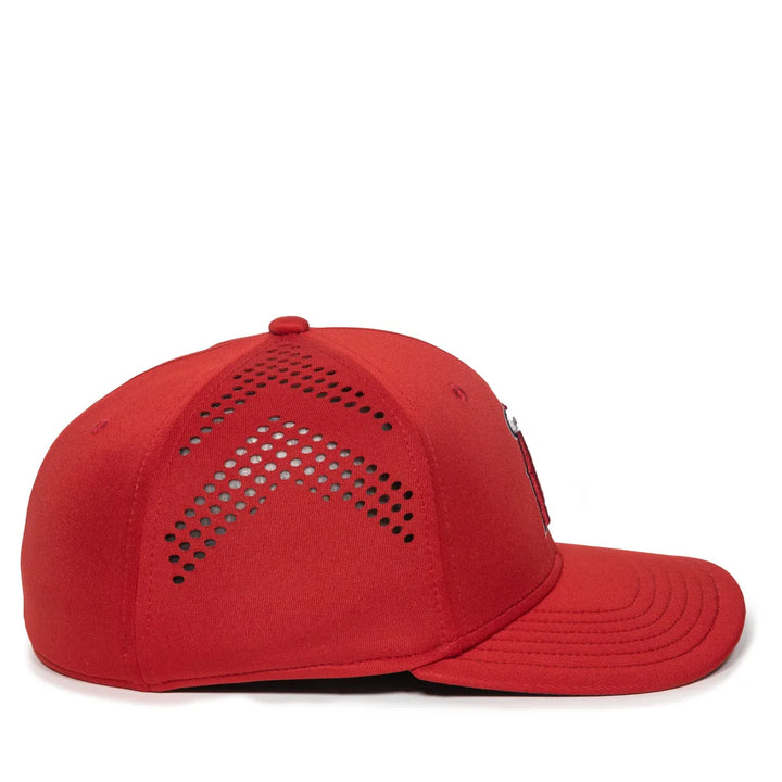 Outdoor Cap Los Angeles Angels™ Official MLB® Replica Structured Solid Panel Hat MLB-600 Fan Gear MLB Los Angeles Angels