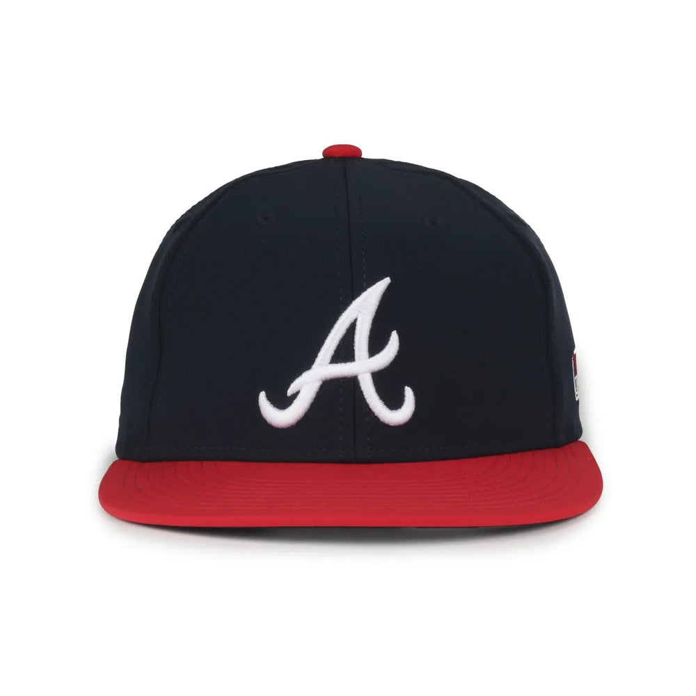 Outdoor Cap Atlanta Braves™ MLB® Replica Structured Solid Panel Hat MLB-450 Fan Gear MLB Atlanta Braves