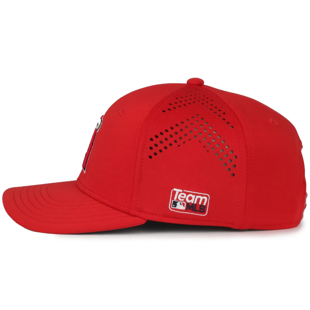 Outdoor Cap Los Angeles Angels™ Official MLB® Replica Structured Solid Panel Hat MLB-650 Fan Gear MLB Los Angeles Angels