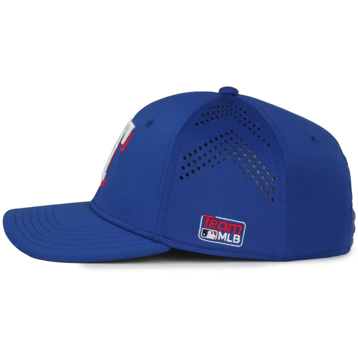 Outdoor Cap Texas Rangers™ Official MLB® Replica Structured Solid Panel Hat MLB-650 Fan Gear MLB Texas Rangers