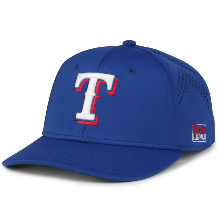 Outdoor Cap Texas Rangers™ Official MLB® Replica Structured Solid Panel Hat MLB-650 Fan Gear MLB Texas Rangers