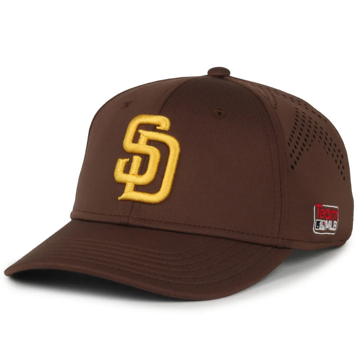 Outdoor Cap San Diego Padres™ Official MLB® Replica Structured Solid Panel Hat MLB-650 Fan Gear MLB San Diego Padres