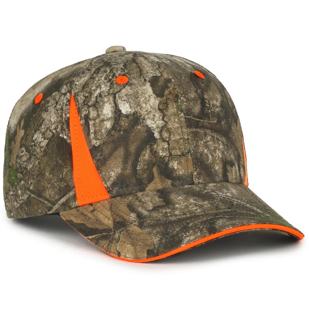 Outdoor Cap CBI-305 Camo/ Blaze Structured Solid Back Hat – League ...