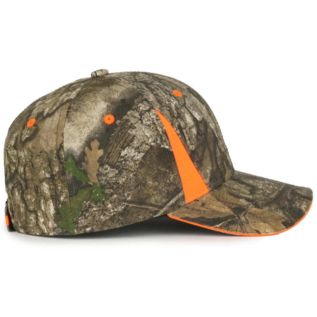 Outdoor Cap CBI-305 Camo/ Blaze Structured Solid Back Hat – League ...