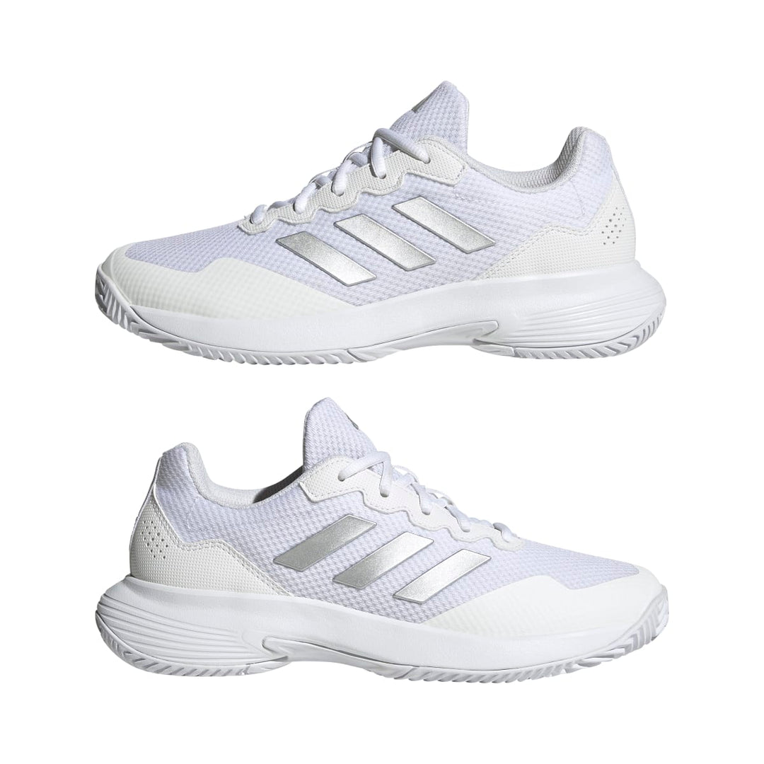 adidas Women's GameCourt 2 Tennis Shoes Tennis & Racquet Footwear Womens