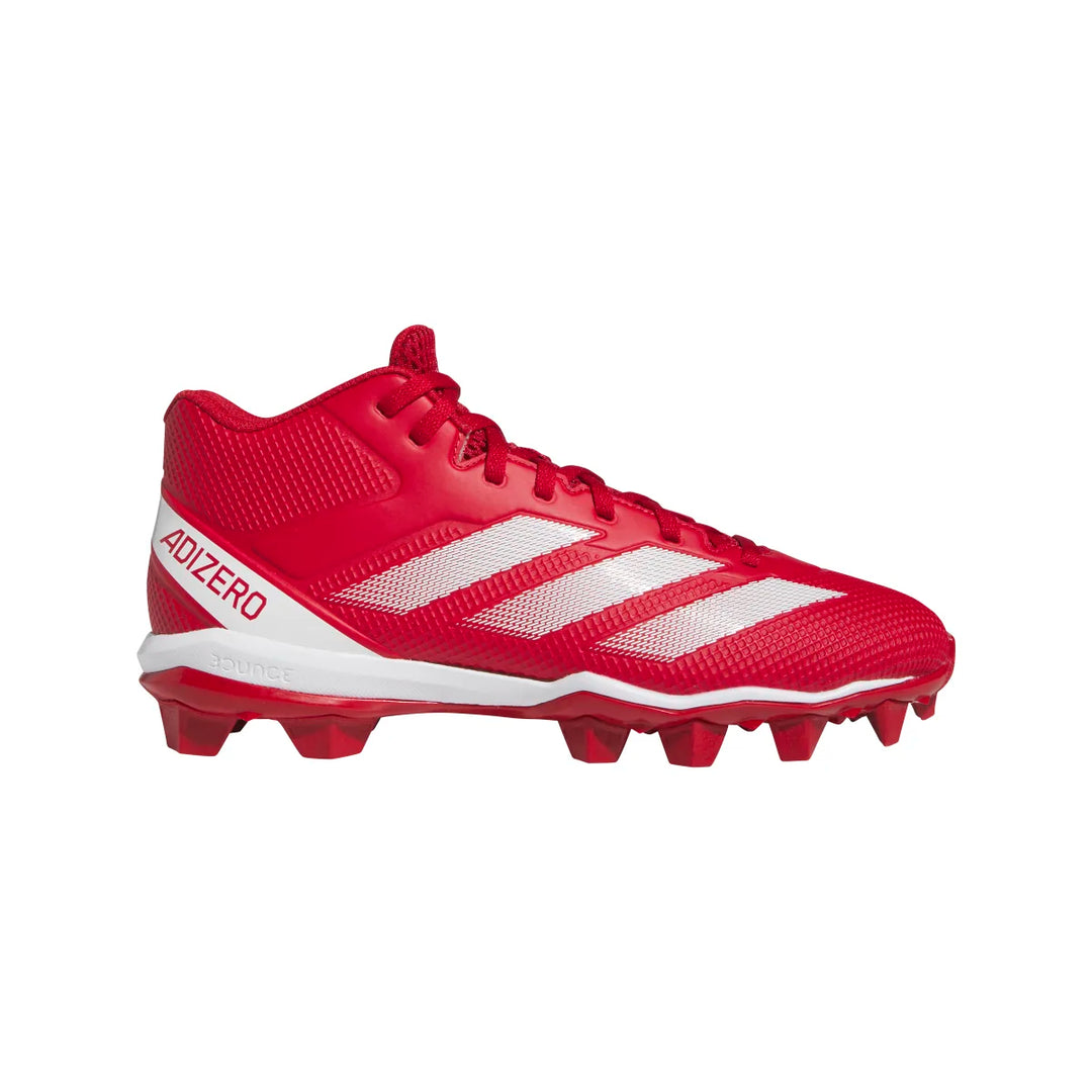 Adidas Adizero Team Power Red Mens Size 9 Cloud White Football outlet Cleats