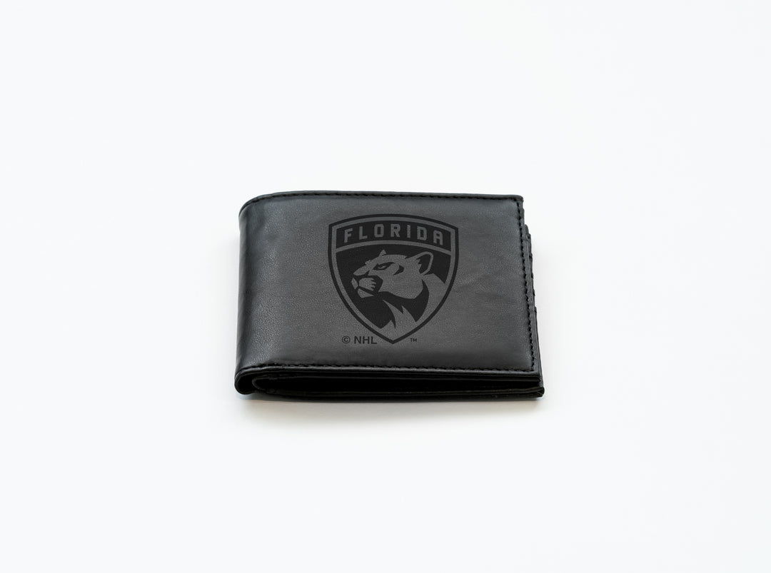 NHL Florida Panthers Laser Engraved Billfold Fan Gear NHL Florida Panthers