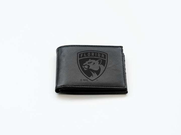 NHL Florida Panthers Laser Engraved Billfold Fan Gear NHL Florida Panthers