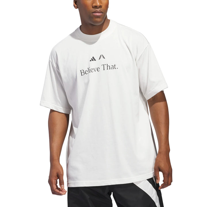 adidas Men's Anthony Edwards Believe That T-Shirt Mens Apparel Shirts & Tops