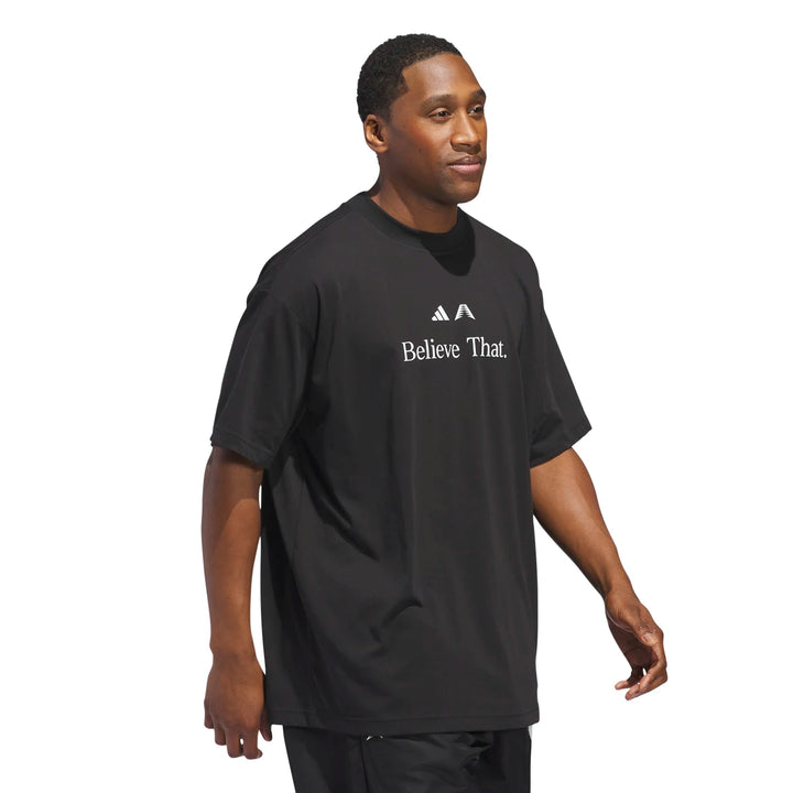 adidas Men's Anthony Edwards Believe That T-Shirt Mens Apparel Shirts & Tops