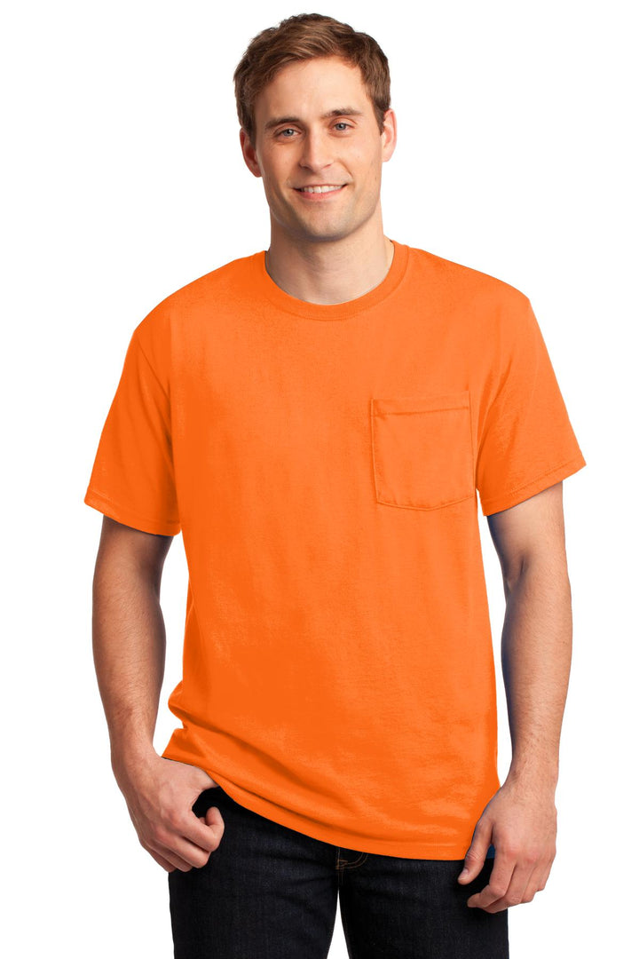 JERZEES Men's Dri-Power 50/50 T-Shirt with a Pocket JERZEES