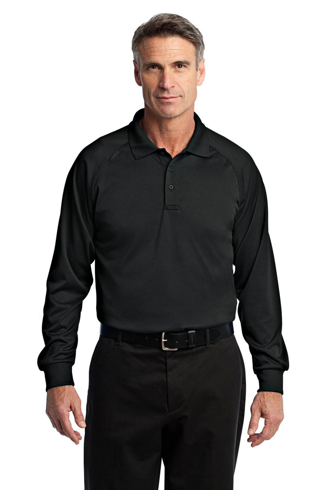 CornerStone Men's Select Long Sleeve Snag-Proof Tactical Polo. CS410LS CornerStone