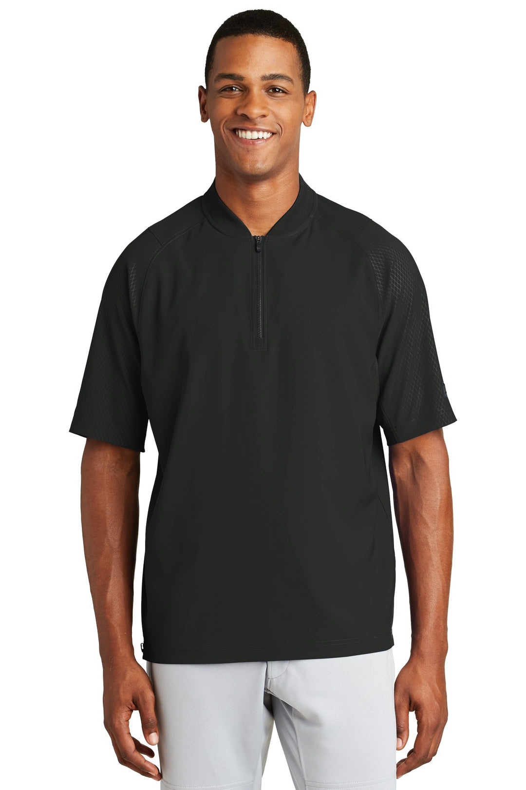 New Era Men's Cage Short Sleeve 1/4-Zip Jacket. NEA600 New Era