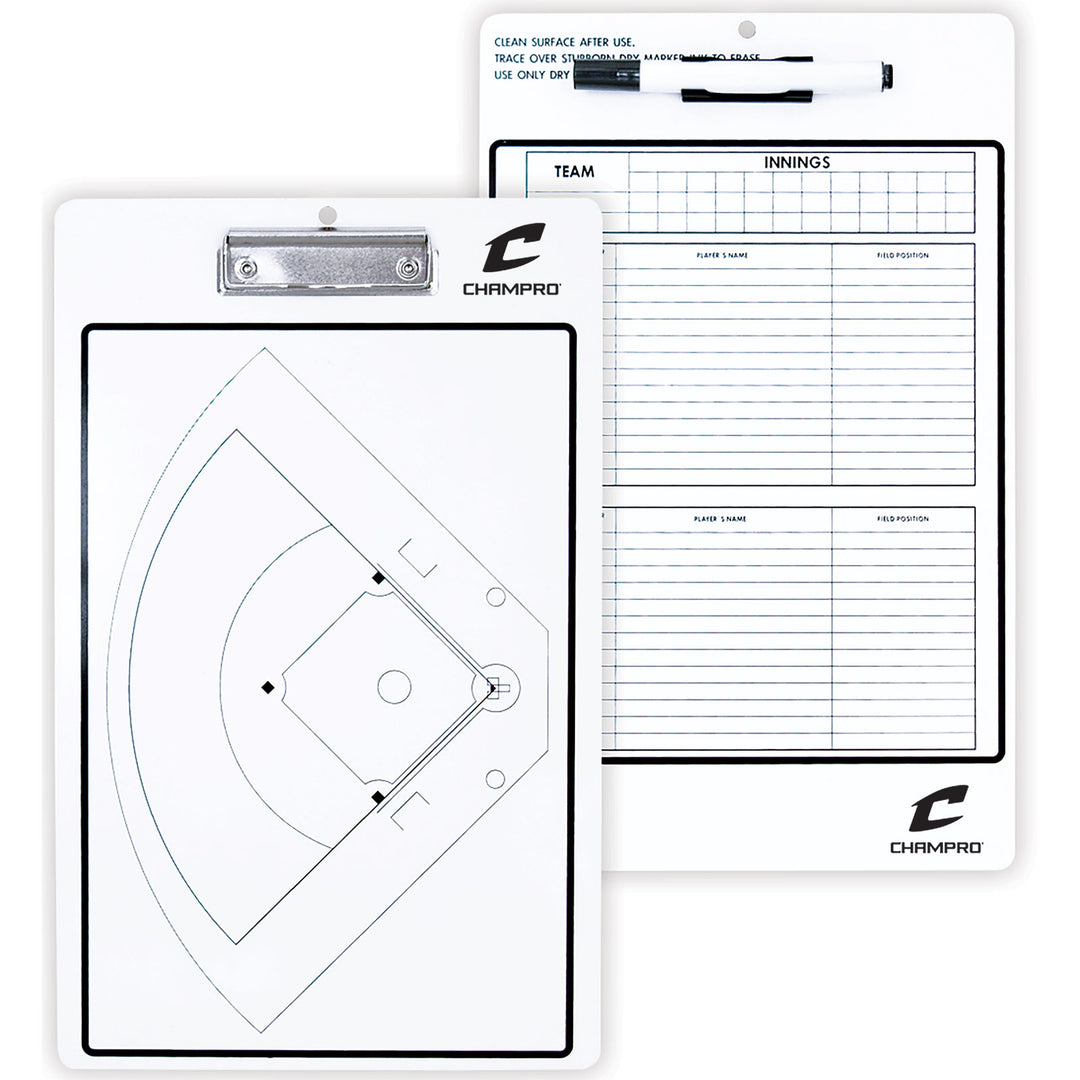 Champro Baseball/Softball Coach's Dry Erase Board With Marker Champro