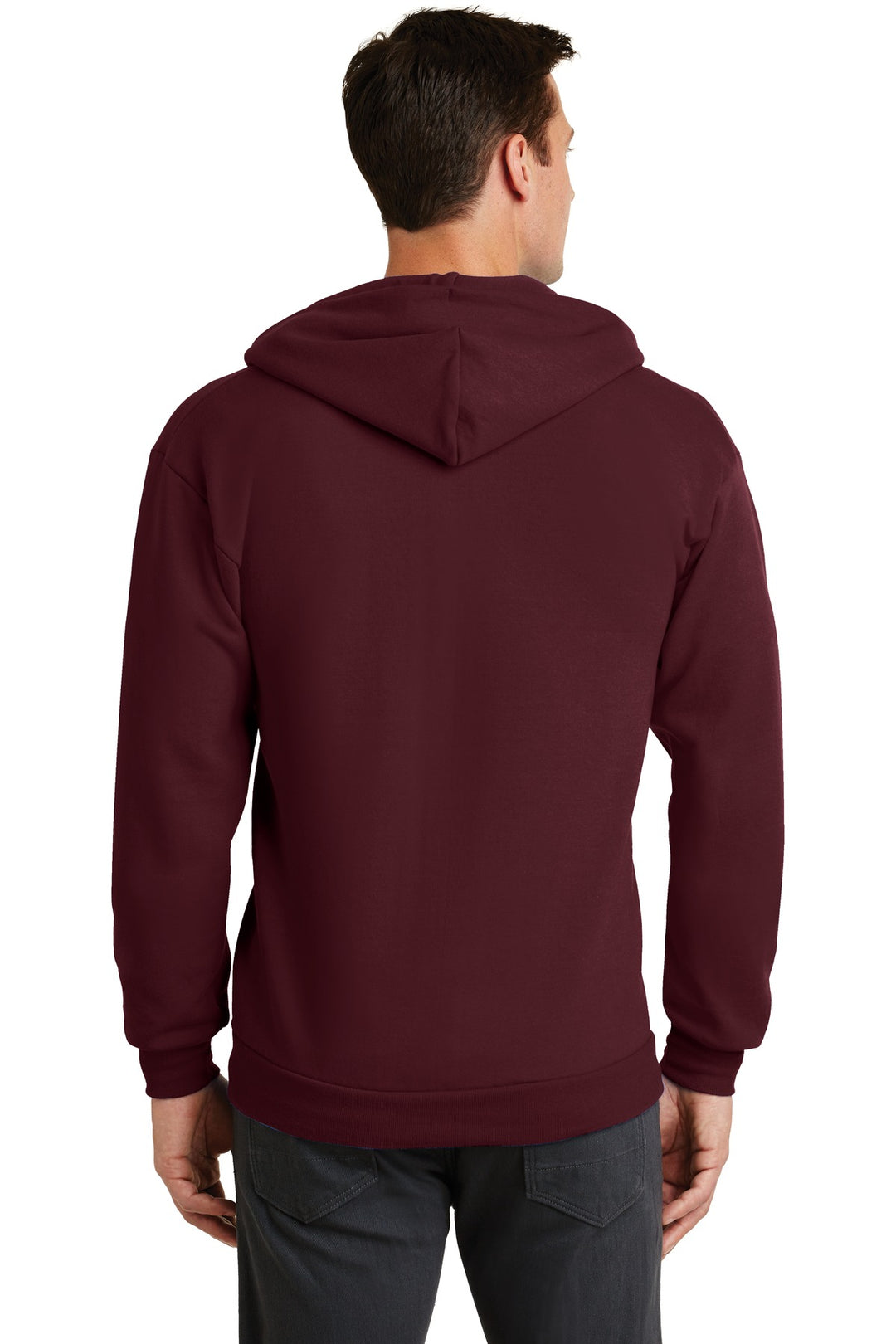 Port & Company - Men's Core Fleece Full-Zip Hooded Sweatshirt Mens Apparel Sweatshirts & Fleece