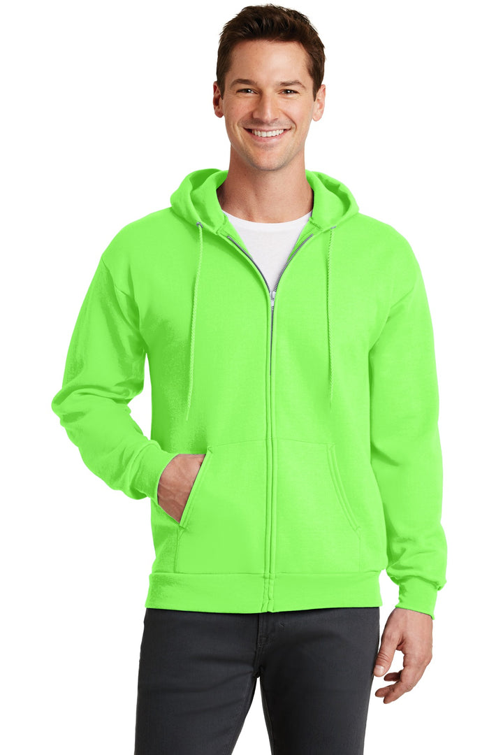 Port & Company - Men's Core Fleece Full-Zip Hooded Sweatshirt Mens Apparel Sweatshirts & Fleece