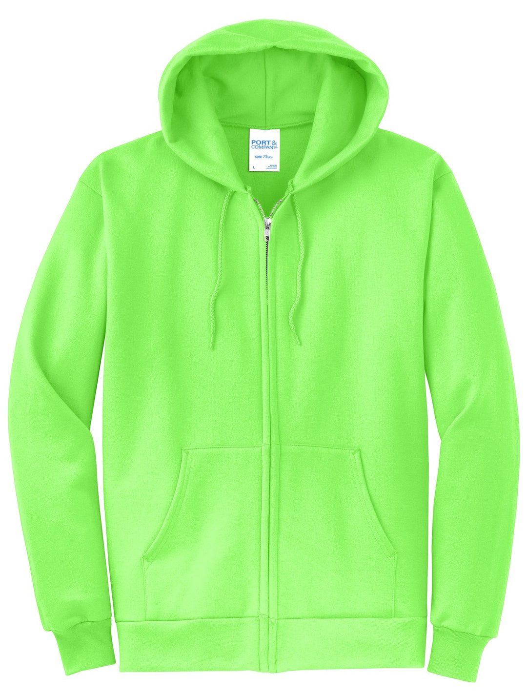 Port & Company - Men's Core Fleece Full-Zip Hooded Sweatshirt Mens Apparel Sweatshirts & Fleece