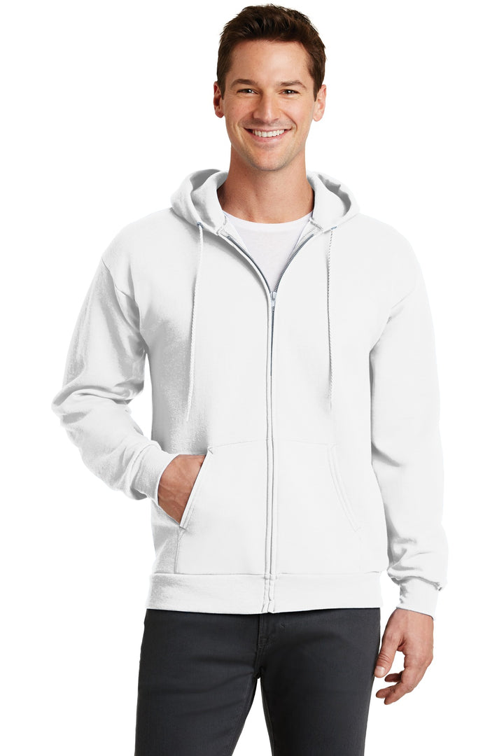 Port & Company - Men's Core Fleece Full-Zip Hooded Sweatshirt Mens Apparel Sweatshirts & Fleece