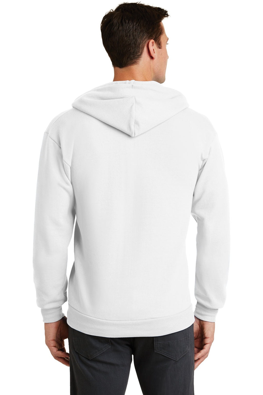 Port & Company - Men's Core Fleece Full-Zip Hooded Sweatshirt Mens Apparel Sweatshirts & Fleece