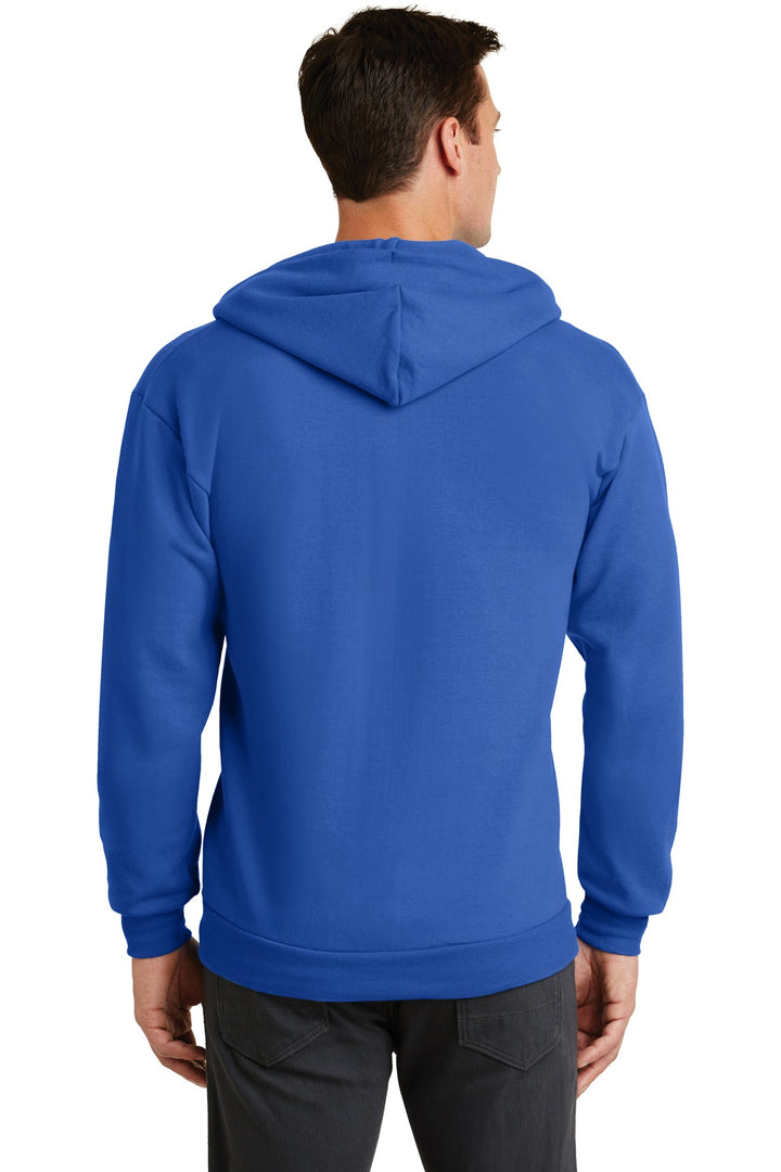 Port & Company - Men's Core Fleece Full-Zip Hooded Sweatshirt Mens Apparel Sweatshirts & Fleece