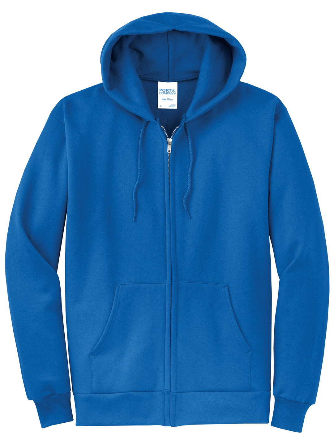 Port & Company - Men's Core Fleece Full-Zip Hooded Sweatshirt Mens Apparel Sweatshirts & Fleece