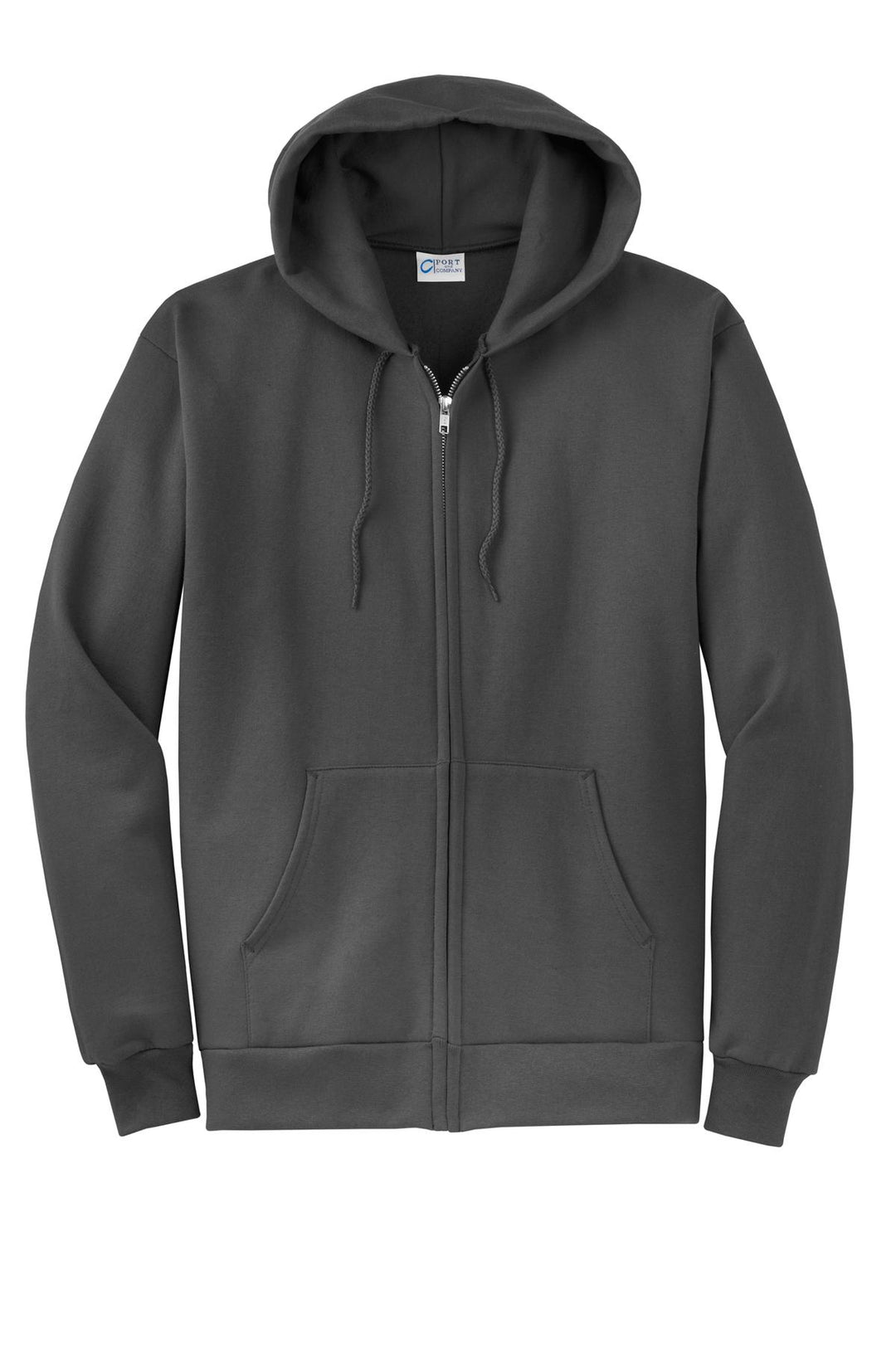 Port & Company - Men's Core Fleece Full-Zip Hooded Sweatshirt Mens Apparel Sweatshirts & Fleece