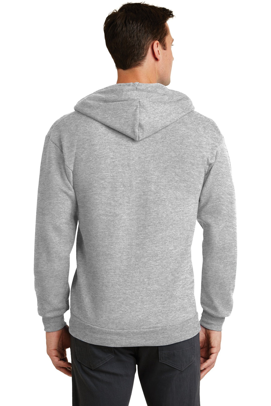 Port & Company - Men's Core Fleece Full-Zip Hooded Sweatshirt Mens Apparel Sweatshirts & Fleece