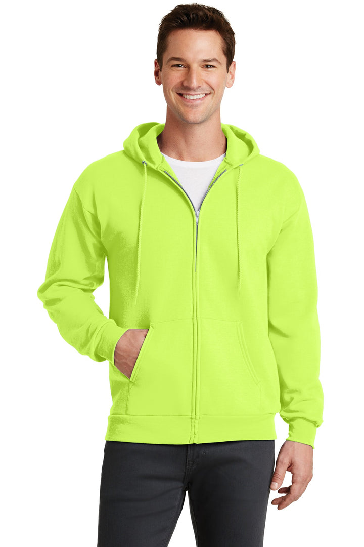 Port & Company - Men's Core Fleece Full-Zip Hooded Sweatshirt Mens Apparel Sweatshirts & Fleece