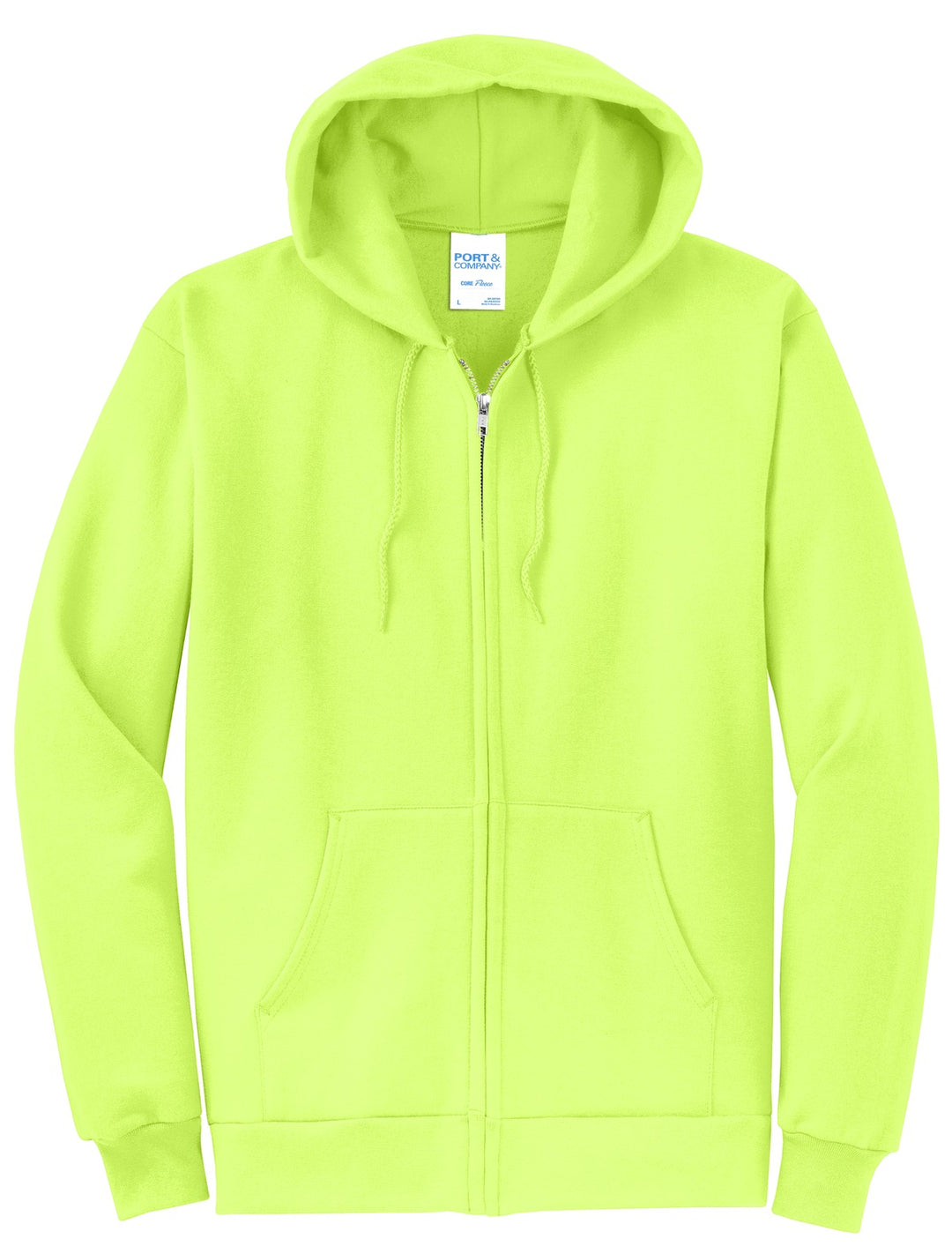 Port & Company - Men's Core Fleece Full-Zip Hooded Sweatshirt Mens Apparel Sweatshirts & Fleece