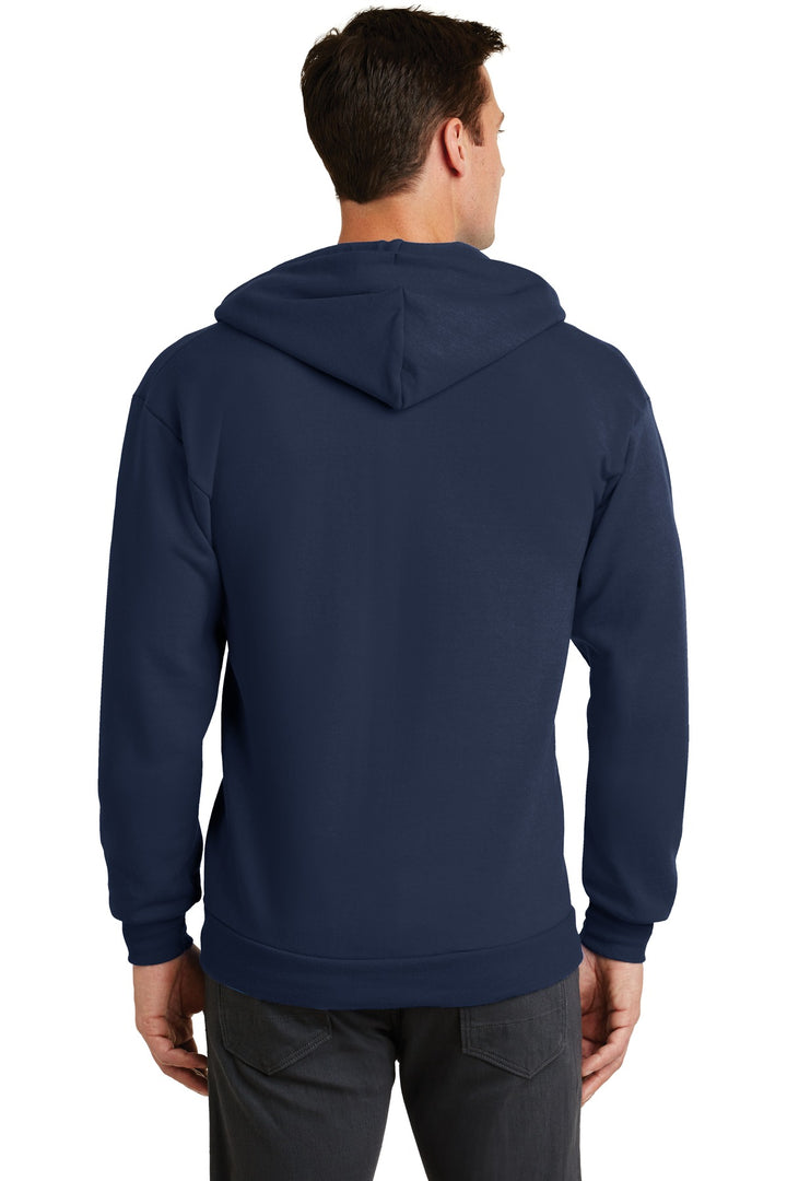 Port & Company - Men's Core Fleece Full-Zip Hooded Sweatshirt Mens Apparel Sweatshirts & Fleece