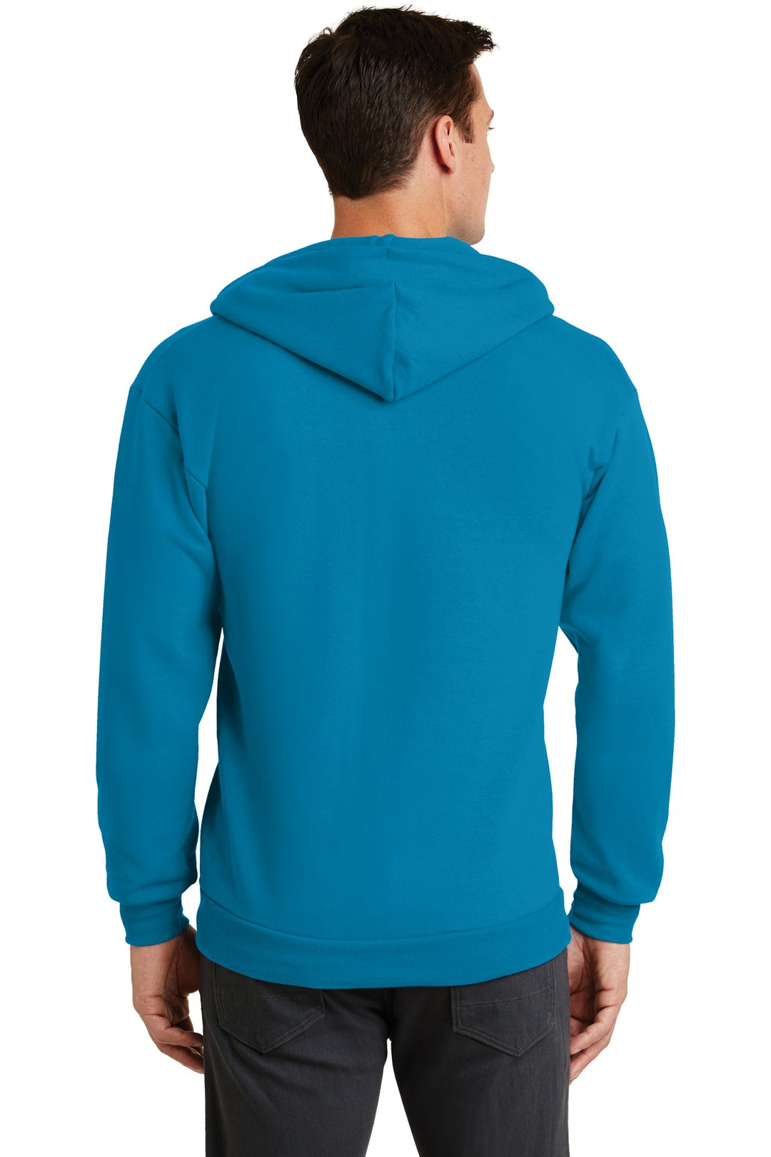 Port & Company - Men's Core Fleece Full-Zip Hooded Sweatshirt Mens Apparel Sweatshirts & Fleece