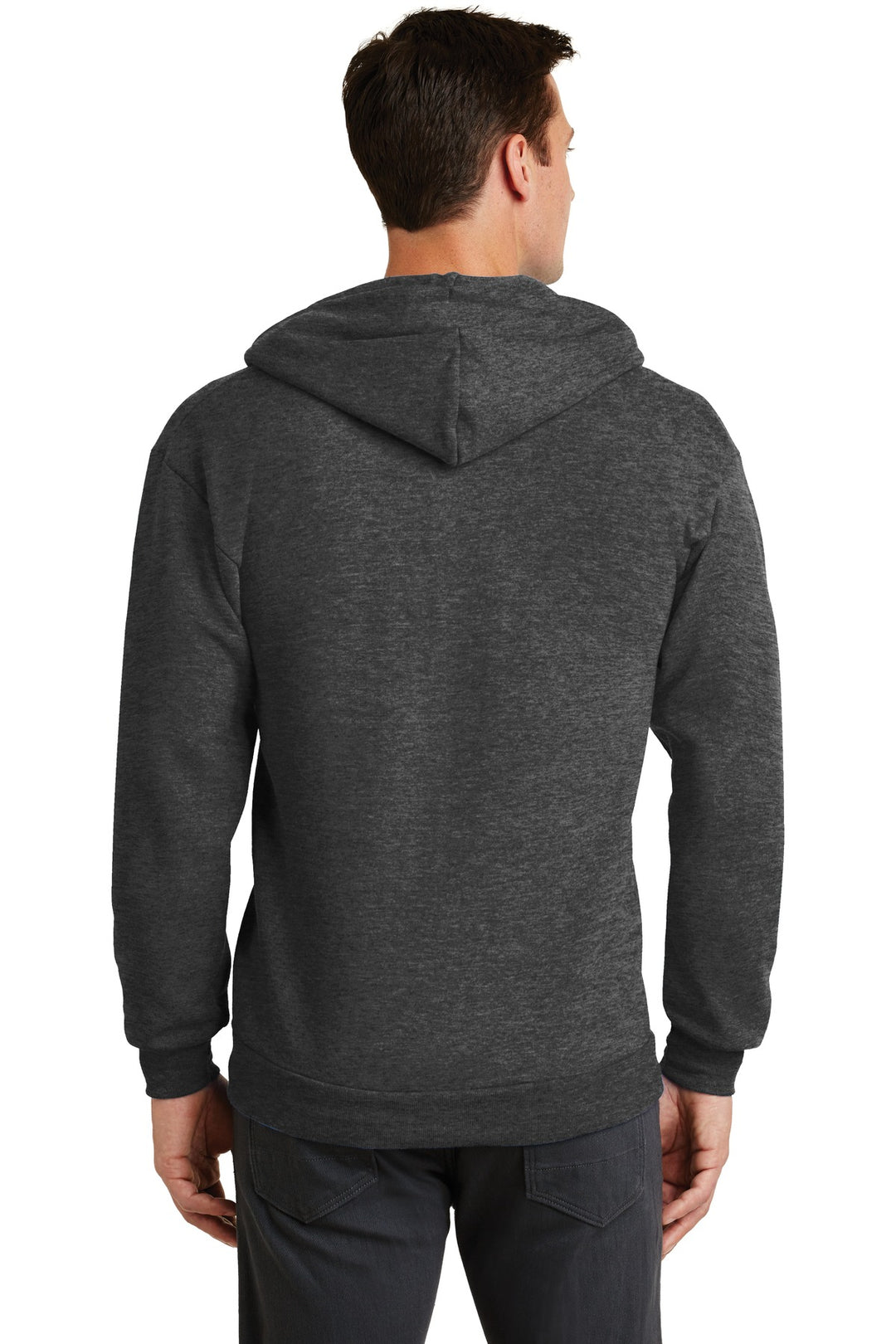 Port & Company - Men's Core Fleece Full-Zip Hooded Sweatshirt Mens Apparel Sweatshirts & Fleece