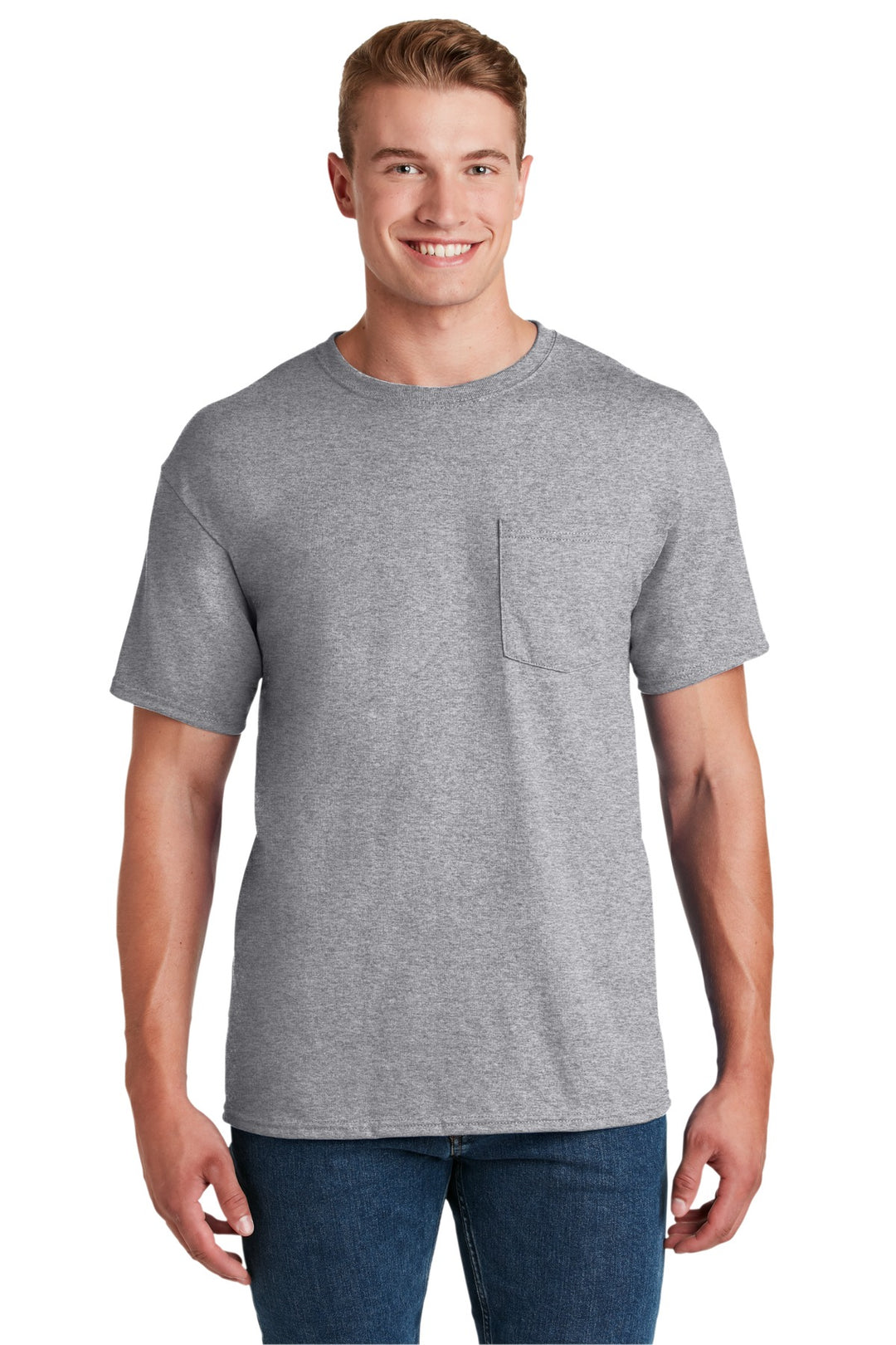 JERZEES Men's Dri-Power 50/50 T-Shirt with a Pocket JERZEES