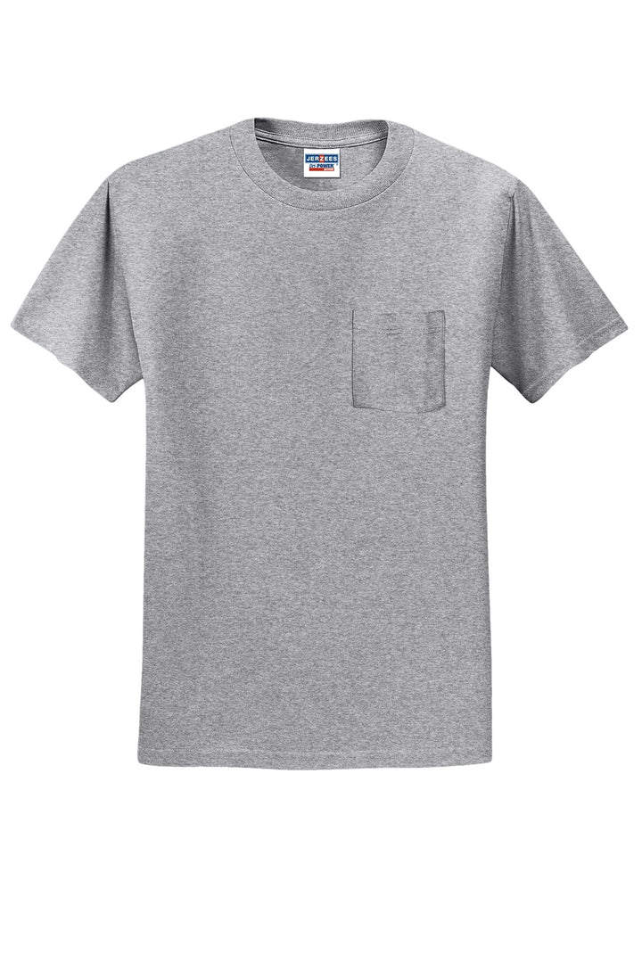 JERZEES Men's Dri-Power 50/50 T-Shirt with a Pocket JERZEES