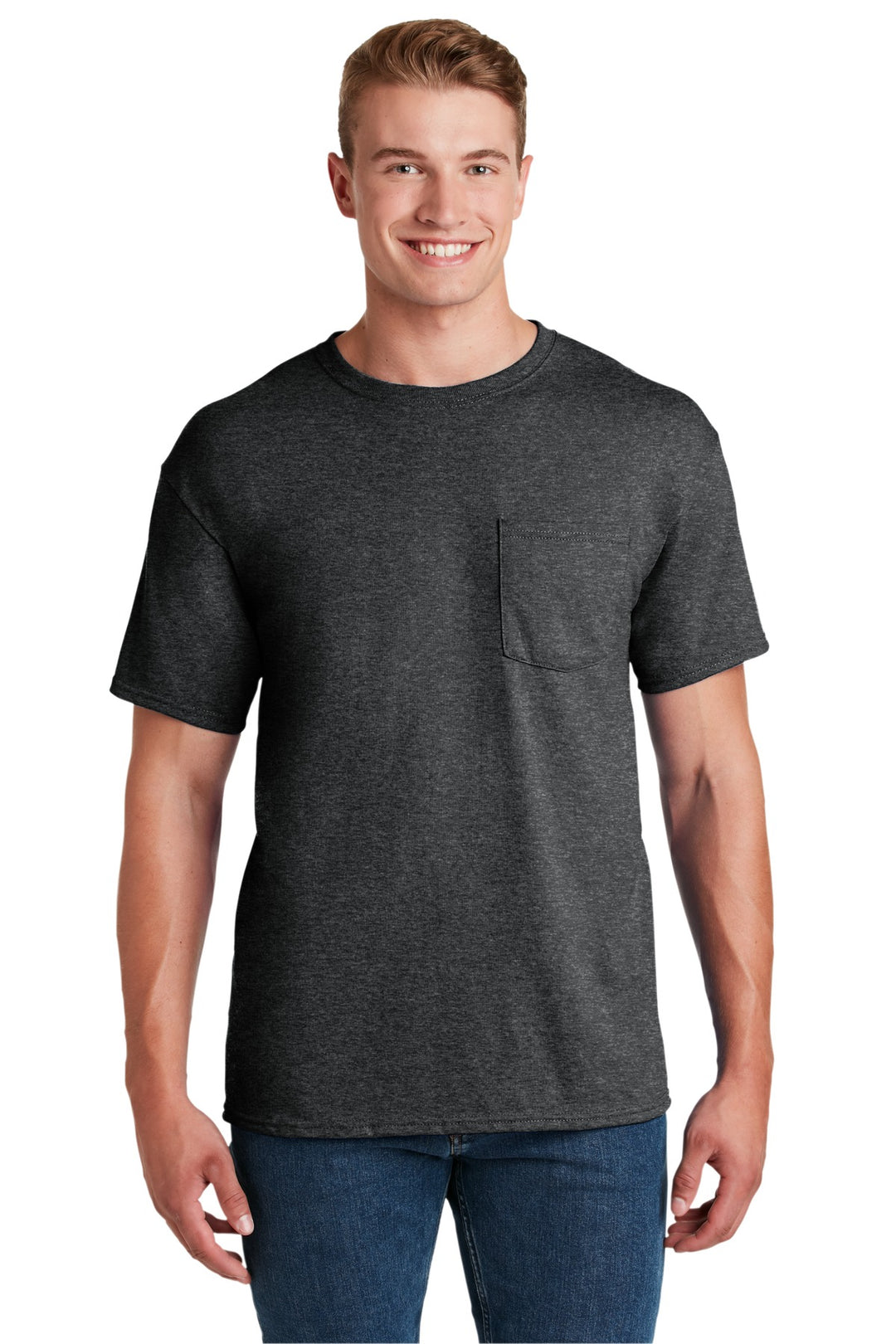 JERZEES Men's Dri-Power 50/50 T-Shirt with a Pocket JERZEES