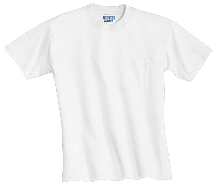 JERZEES Men's Dri-Power 50/50 T-Shirt with a Pocket JERZEES