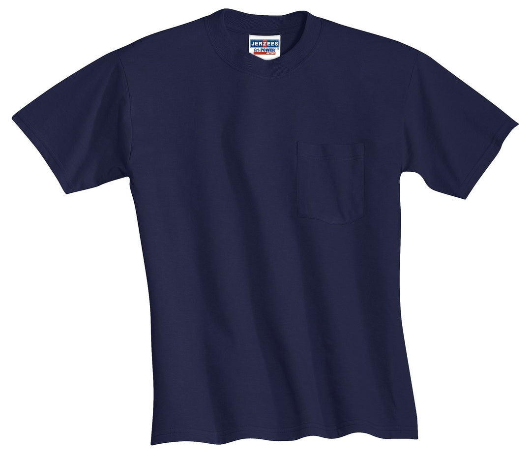 JERZEES Men's Dri-Power 50/50 T-Shirt with a Pocket JERZEES