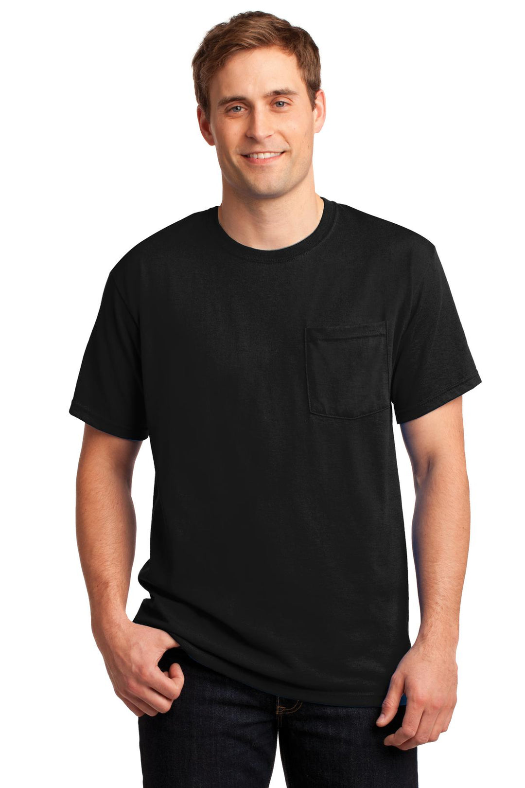 JERZEES Men's Dri-Power 50/50 T-Shirt with a Pocket JERZEES