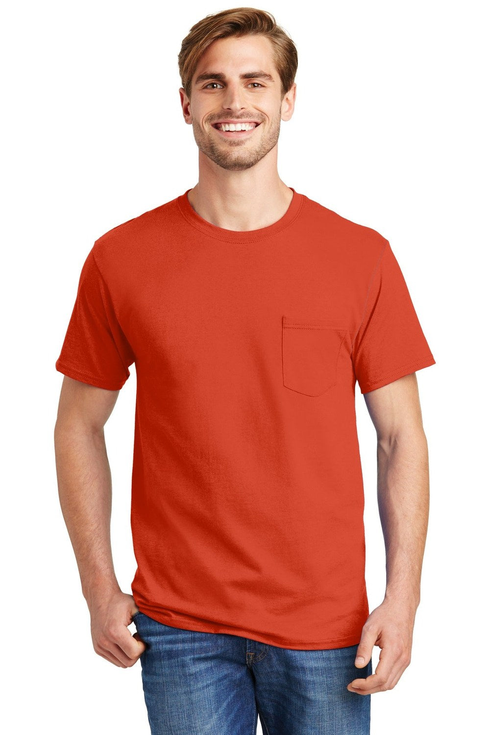 Hanes Men's Authentic Pocket T-Shirt Mens Apparel Shirts & Tops