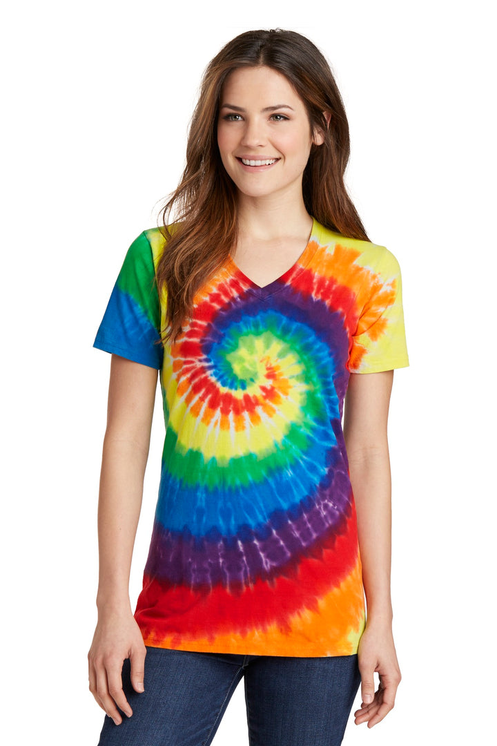 Port & Company - Women's Tie-Dye V-Neck Tee