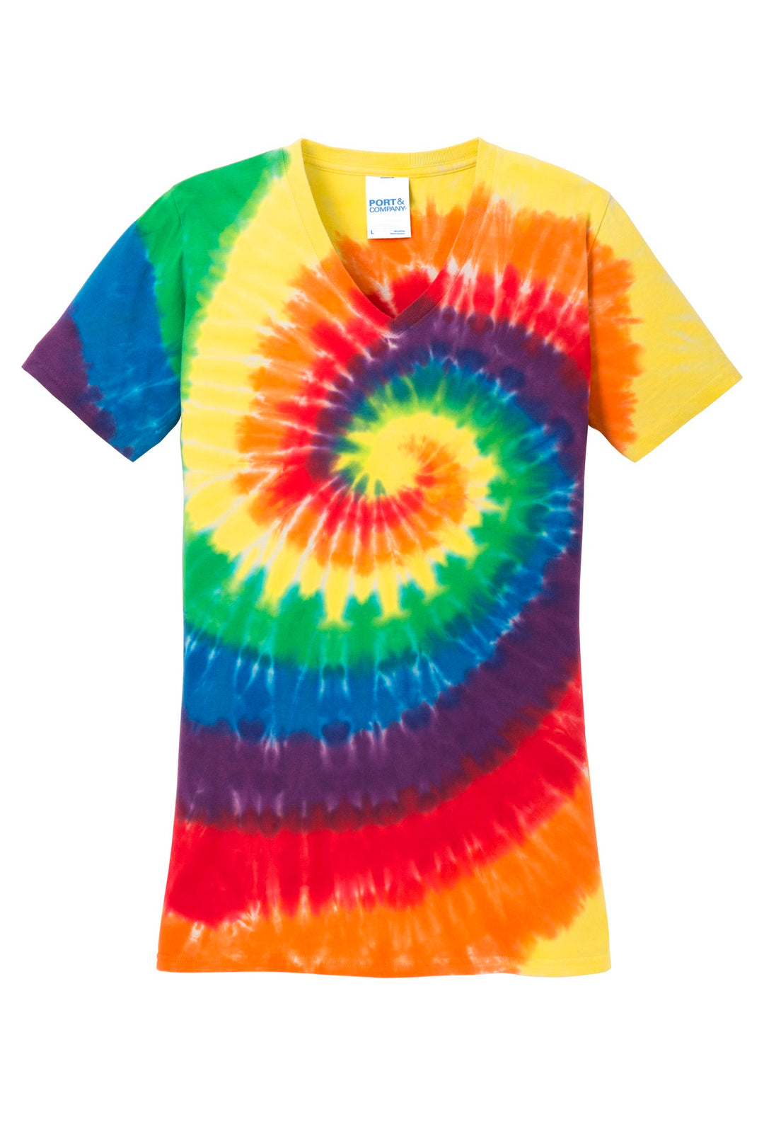 Port & Company - Women's Tie-Dye V-Neck Tee