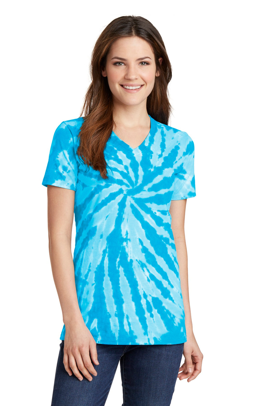 Port & Company - Women's Tie-Dye V-Neck Tee